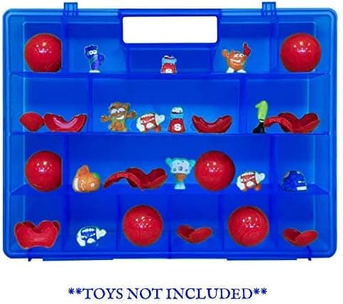 Life Made Better, Fun Blue Carrying Display & Protector Storage Case, Works with Zuru Smashers, Toy Accessory Made by LMB