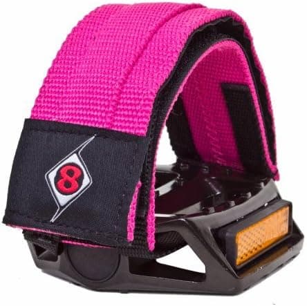 Origin8 Pro-Grip II Double Toe Straps - Fuschia