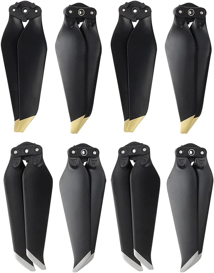 (8Pcs) Mavic pro Propellers Low Noise Spare Blades Quadcopter Accessory Replacement Quick-Release Props for DJI Mavic pro Drone Accessories(Gold+Silver)