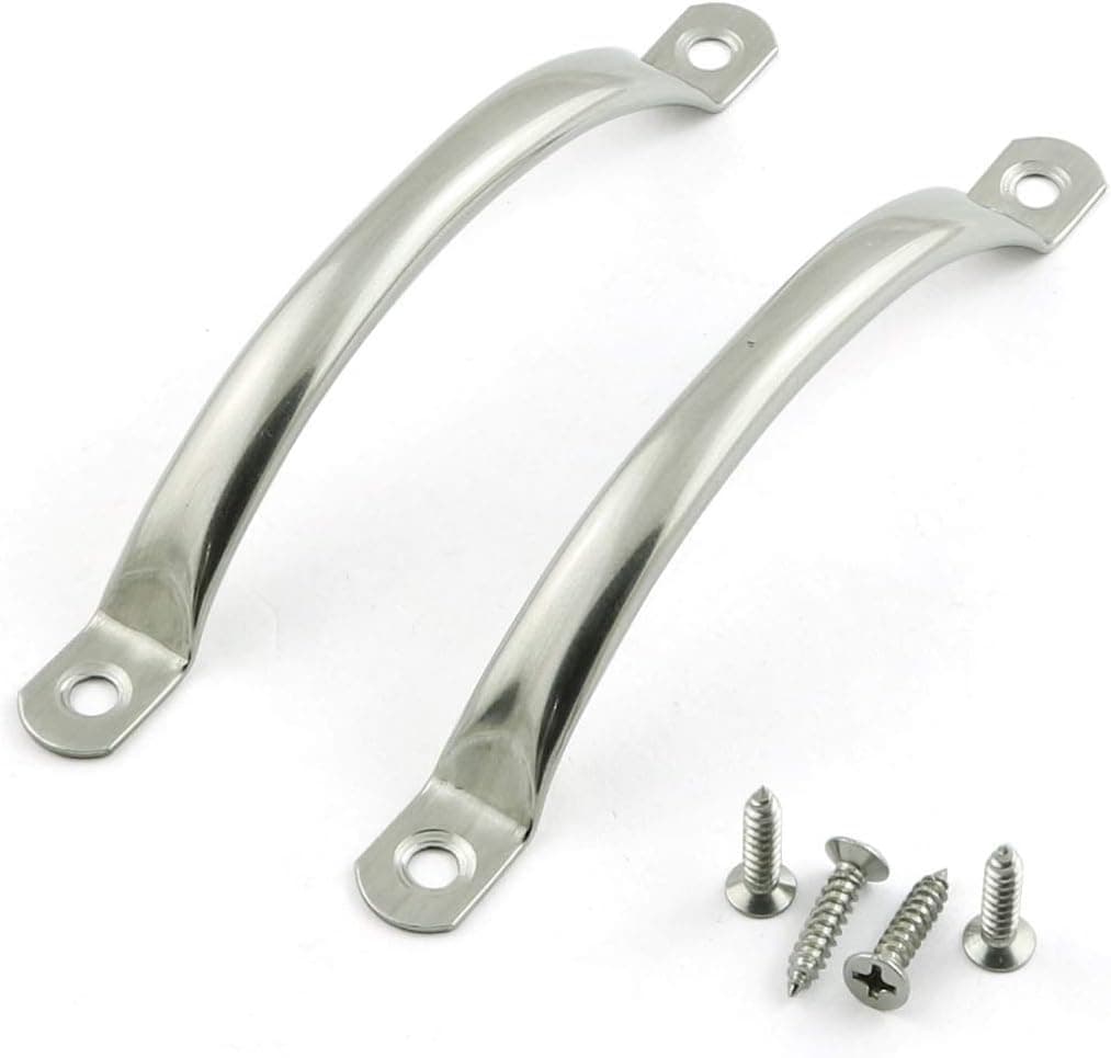 PZRT 2pcs 121mm Stainless Steel Door Handle Cabinet Drawer Hardware Solid Handles Pulls