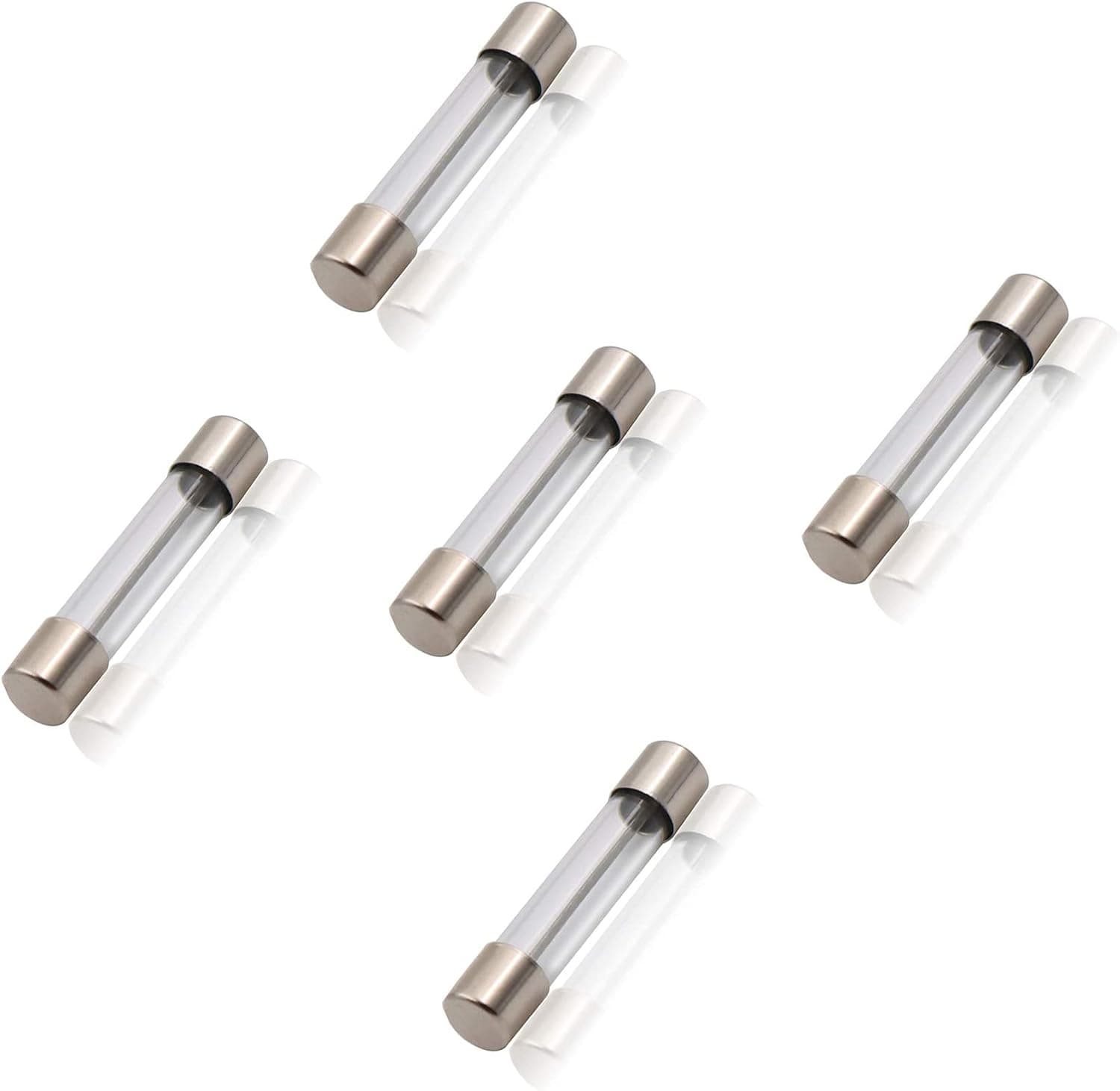 5 Pcs 20 Amp 125 Volt Fuse for Frigidaire, GE Hotpoint Microwave, Replacement Models WB27X11138 1381114 00469295 30469294 5304509451 70462163 79083383710 Microwave Fuses| 6x30mm 611 Microwave