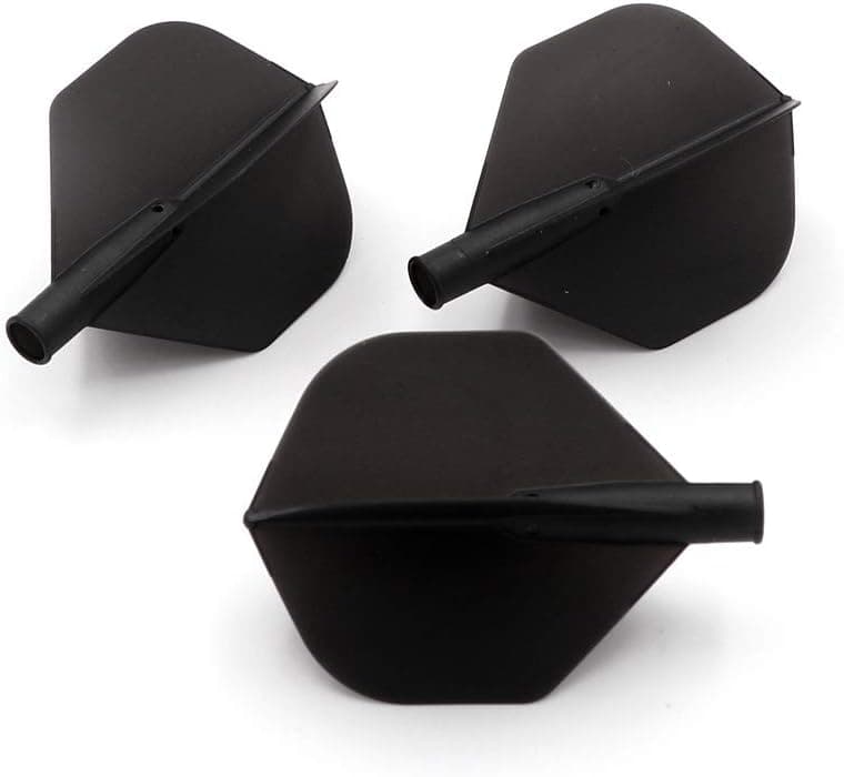 CUESOUL TERO AK4 Standard Dart Flights with 7 Colors,Set of 3 pcs (Black)