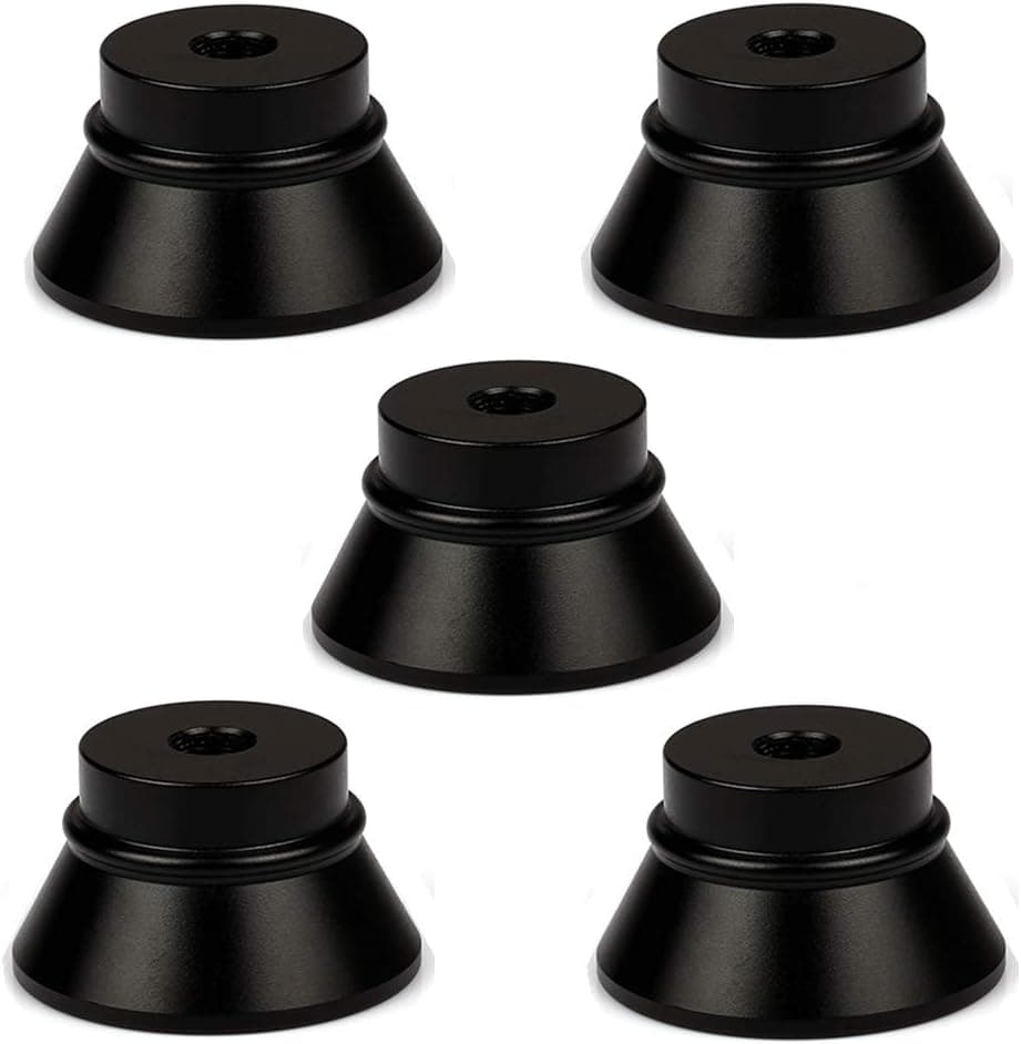 Evaty 5 Pack Metal 510 Thread Stand Base Aluminum Alloy Holder (Black, 510)