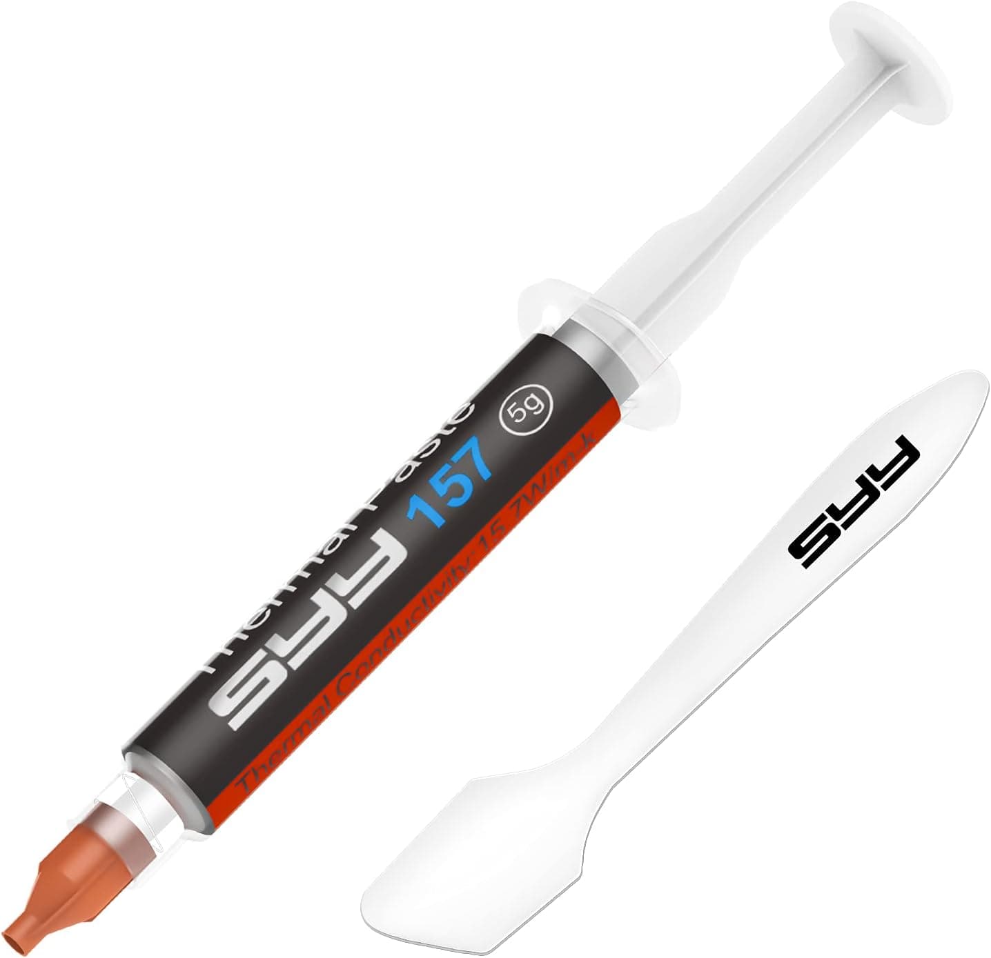 Thermal Paste, SYY 5 Grams CPU Paste Thermal Compound Paste Heatsink for IC/Processor/CPU/All Coolers, Carbon Based High Performance, Thermal Interface Material, CPU Thermal Paste