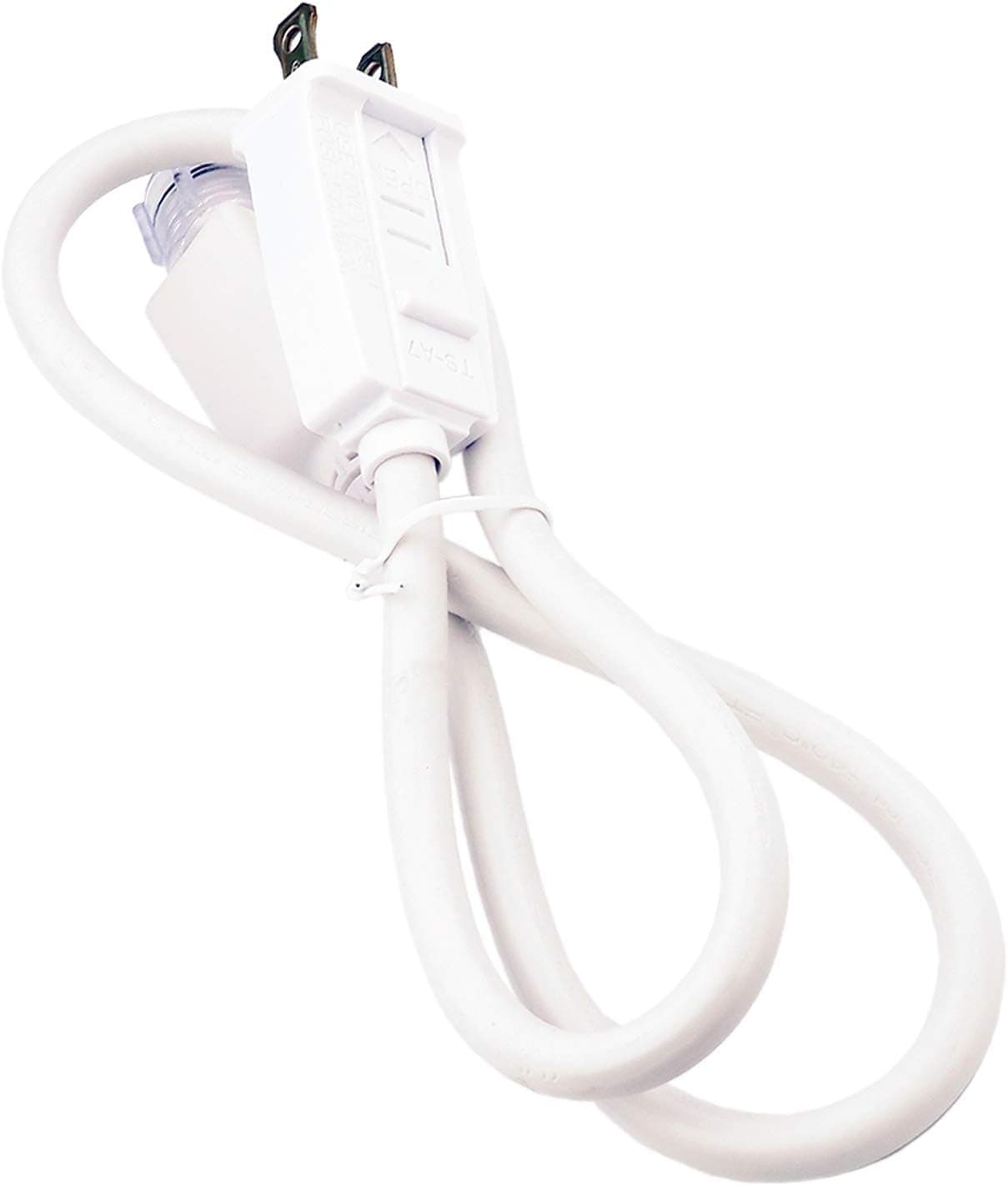 Areful POWER CORD for 120V 60Hz 0.06A ROPE LIGHTS OUTDOOR, REPLACEMENT PLUG with FUSE