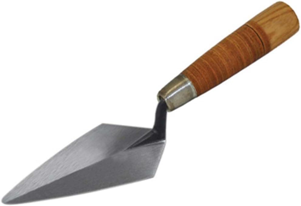 Kraft Tool AR421L 4-1/2-Inch by 2-1/4-Inch Archaeology Pointing Trowel with Leather Handle