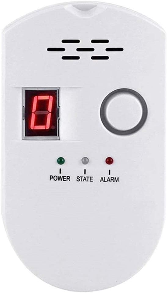 Natural Gas Detector Home Gas Alarm Gas Leak Detector High Sensitivity LPG LNG Coal Natural Gas Leak Detection Gas Leak Alarm Monitor Sensor