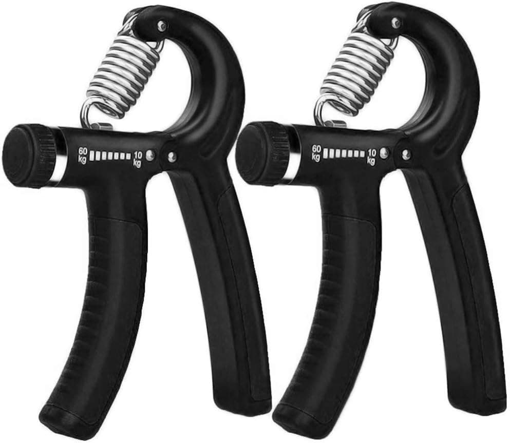 Dalonfy 2 Pack Hand Grip Strengthener Set,Adjustable Resistance (22~132Lbs) Finger Gripper- Hand Wrist Trainer Exerciser for Quickly Increasing Wrist Forearm and Finger Strength