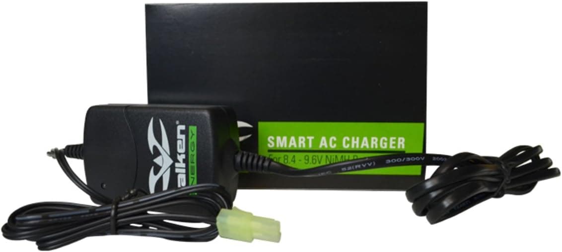 Valken 9.6V 1600mAh Nunchuck NiMH Airsoft Battery + 8.4V-9.6V NiMH Smart Charger