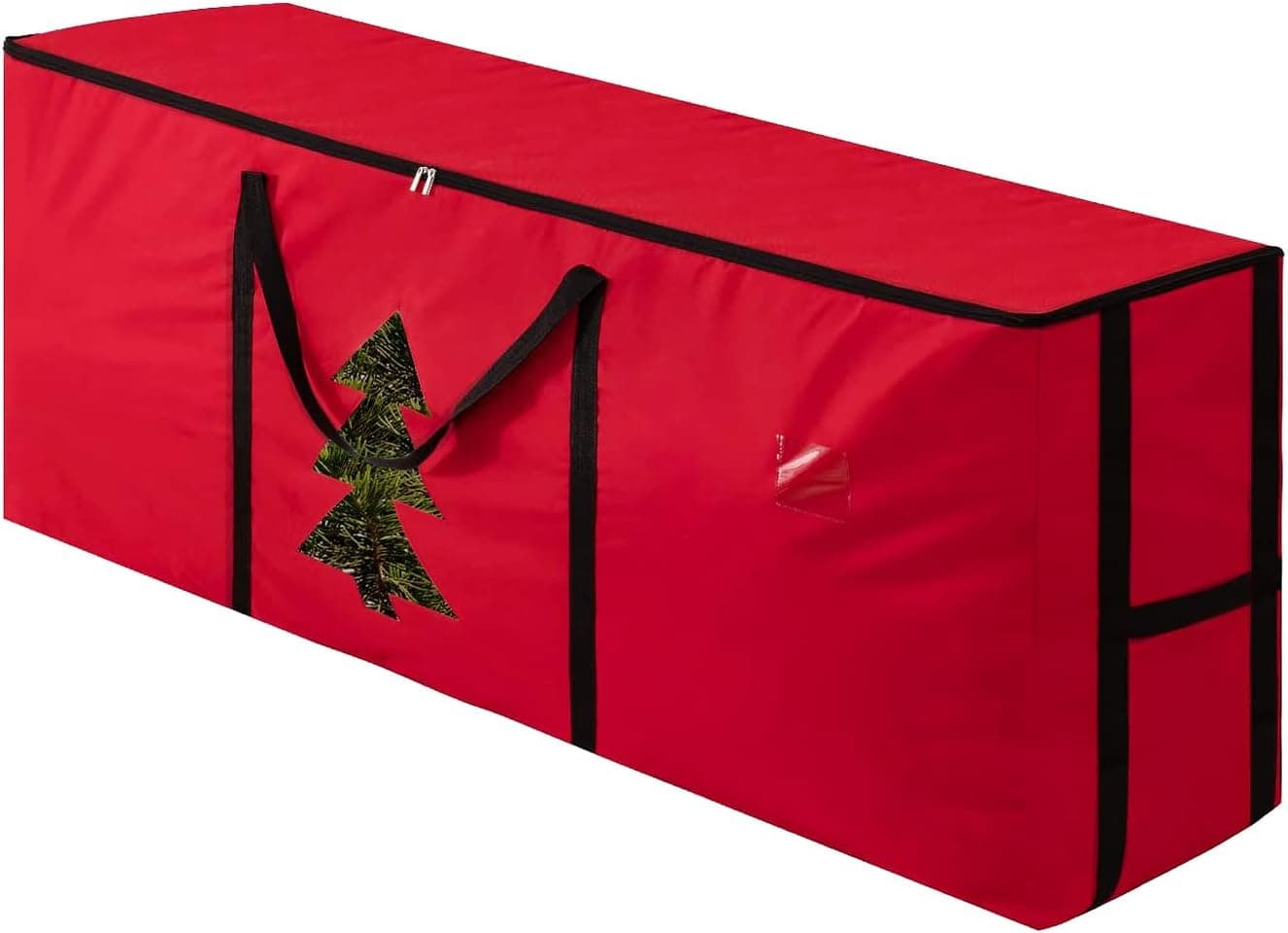 habibee Christmas Tree Storage Bag for 7.5FT Artificial Trees, 50" L×15" W×20" H Holiday Storage Box, Waterproof Heavy Duty 600D Oxford, Durable Handles & Sleek Dual Zipper