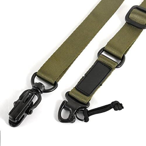 OD Green Tactical (All Metal Clips) Rifle Gun Strap