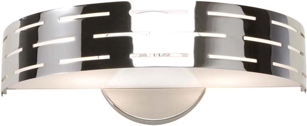 Artcraft Lighting Seattle Wall Sconce Light, Polished Chrome