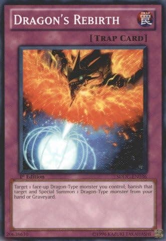YU-GI-OH! - Dragon39;s Rebirth (SDDC-EN036) - Structure Deck: Dragons Collide - Unlimited Edition - Common