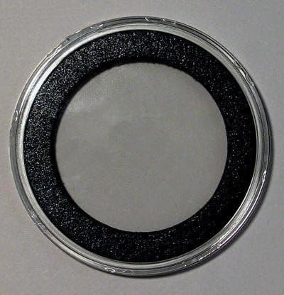 Air-Tite 25 I Black Ring Coin Holders for 37mm Coins