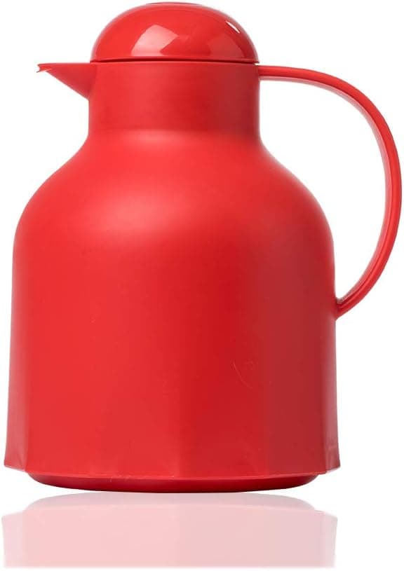 Jordan & Judy Coffee Thermal Carafe 33 Oz/1 L, Red, Small Thermos, 24-Hour Heat Retention…
