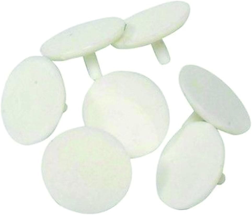 Careland 50 Plastic White Dime Size Golf Ball Markers
