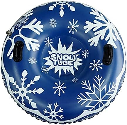 OBOBIX ski Tube is Suitable for sleds, The Large 47-inch Heavy-Duty Inflatable Snow Tube sled is Suitable for Winter Sports Fun, and The Double-Layer ski Tube is Suitable for Children and Adults (Q22)