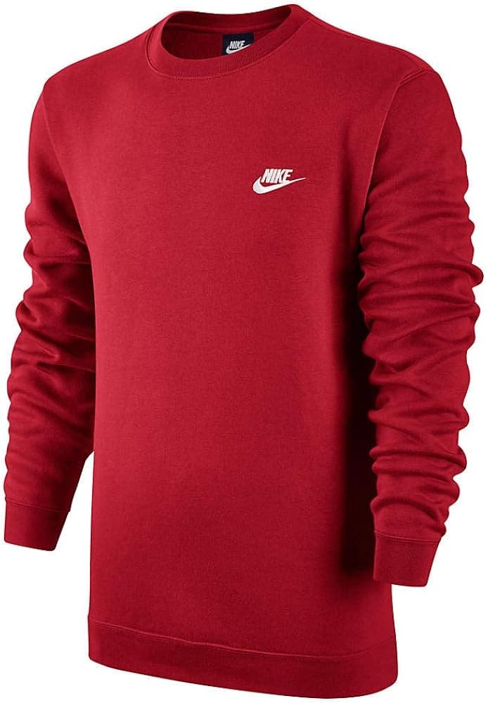Nike mens Sportswear Club Fleece Crewneck, University Red, XX-Large