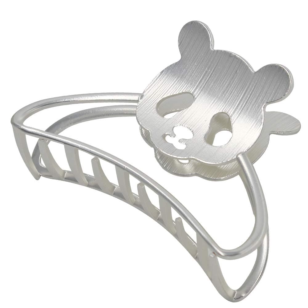 Hair Clips, Metal Hair Claw Clips, Hair Accessories for Women, Large Hair Clip (Open Shape Claw Clip, Silver)