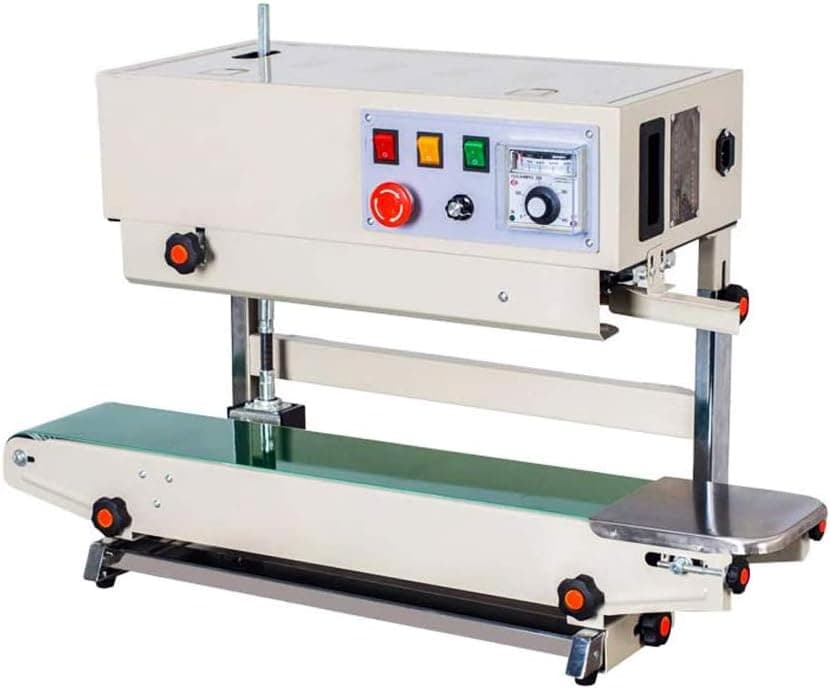 TECHTONGDA Continuous Sealing Machine Vertical & Horizontal Band Sealer Continuous Bag Film Sealer 110V