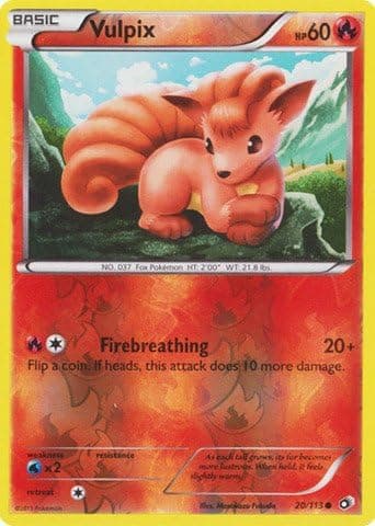 Pokemon - Vulpix (20/113) - Legendary Treasures - Reverse Holo
