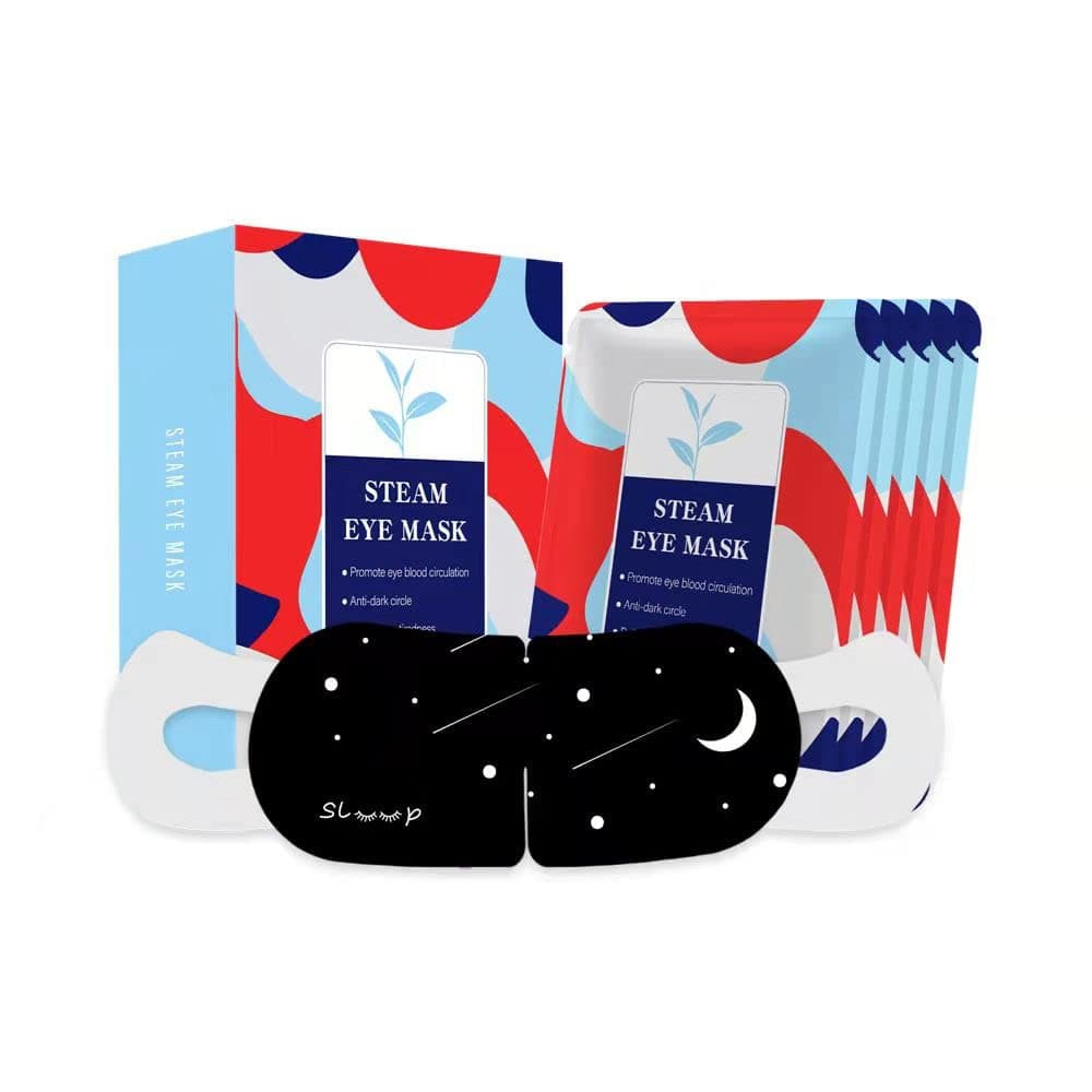 Frogrand 5 Packs Steam Eye Masks for Dry Eyes, SPA Warm Eye Mask, Relief Eye Fatigue Hot Sleep Eye Mask for Puffy Eyes Mask, Disposable Moist Hot Compress Pads for Sleeping- Unscented