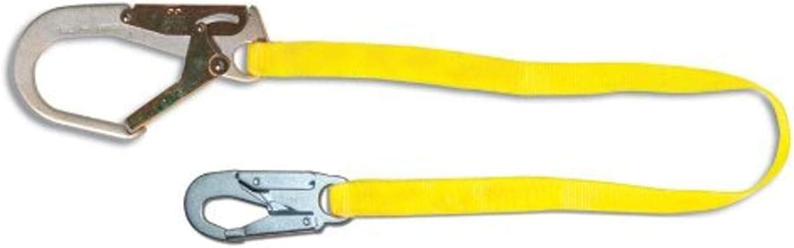 Guardian 01251 3-Foot Single Leg Non-Shock Absorbing Lanyard with Rebar Hook