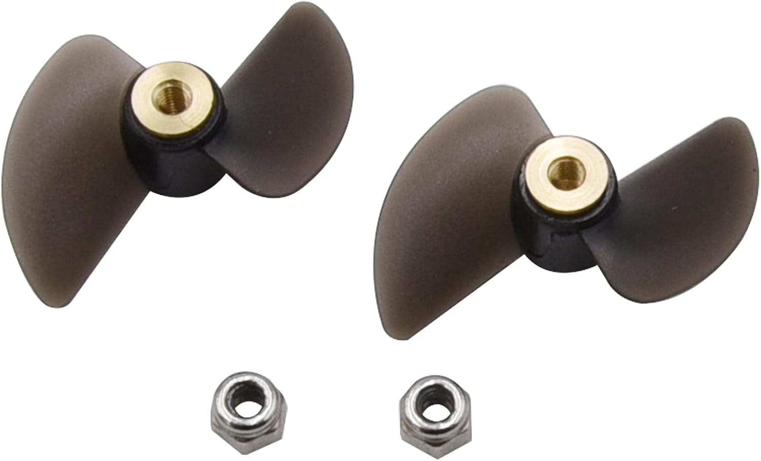 Blomiky 2 Pack H102 Propeller Props and locknuts Suitable for H120 TKKJ H100 H102 H106 H108 RC Boat / H102 Props
