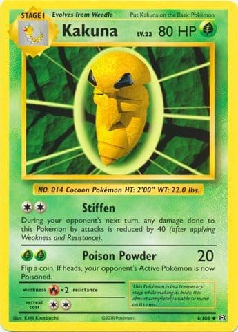 Pokemon - Kakuna (6/108) - XY Evolutions