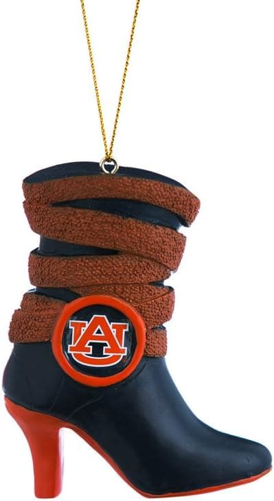 Team Sports America Polystone Auburn Tigers Boot Ornament
