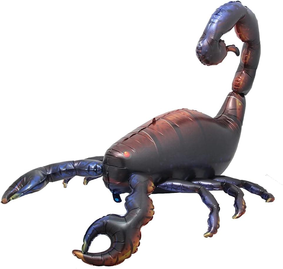 Self standing 4D Giant Dinosaur scorpion Party Foil Balloon Helium Tyrannosaurus Triceratops Stegosaurus dragon birthday deco party supplies boy kids cartoon toys (4D Giant Scorpion)