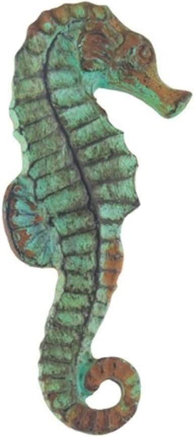 Vintage Seascape Sea Horse Antique Green Drawer Cabinet Cupboard Pull Knob