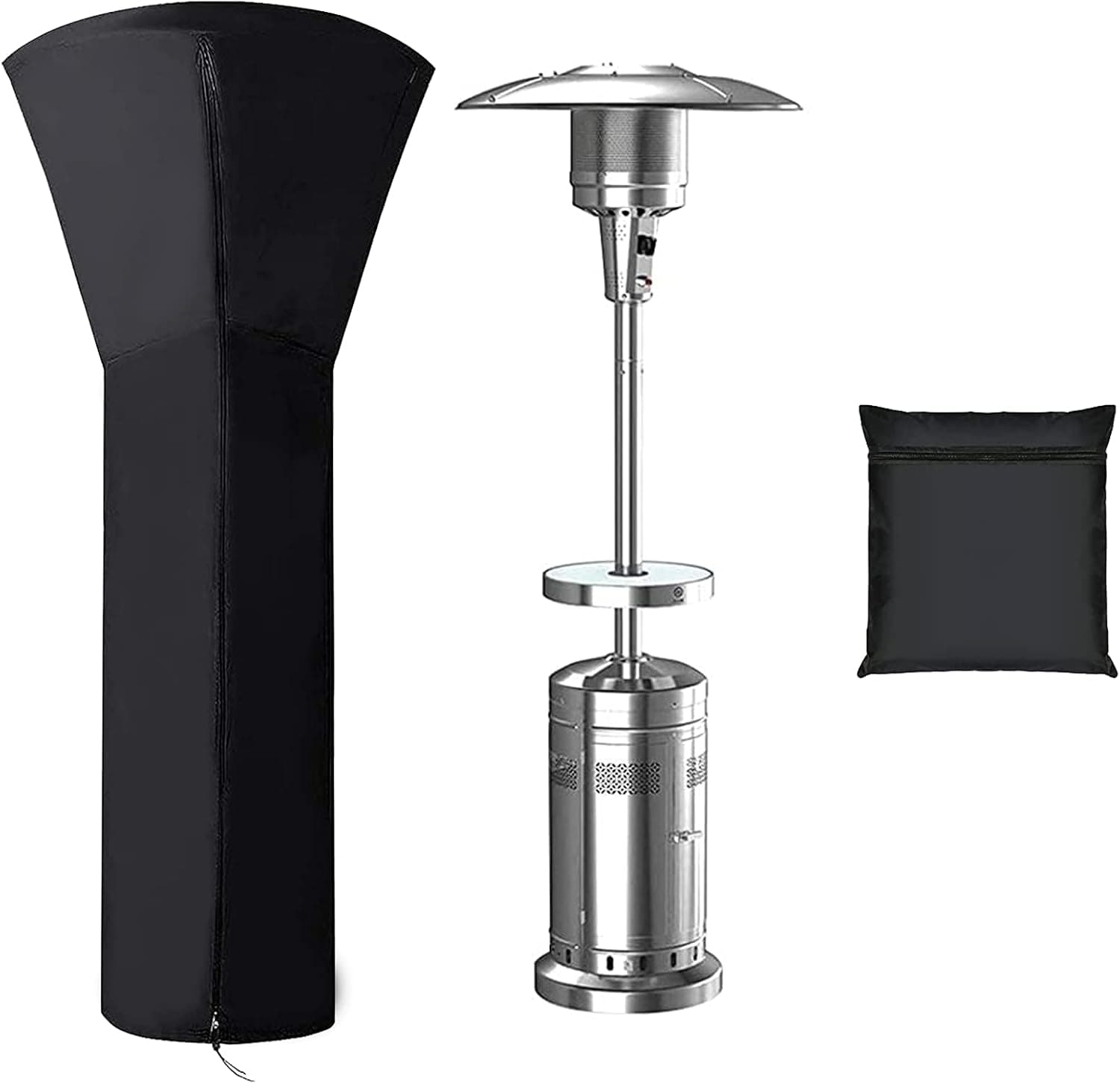 Patio Heater Cover Waterproof, Outdoor Heater Covers for Patio Propane, Heavy Duty Heater Covers for Standing Heater, Heater Lamp Cover Outdoor, 89''x33.5"x18.9"