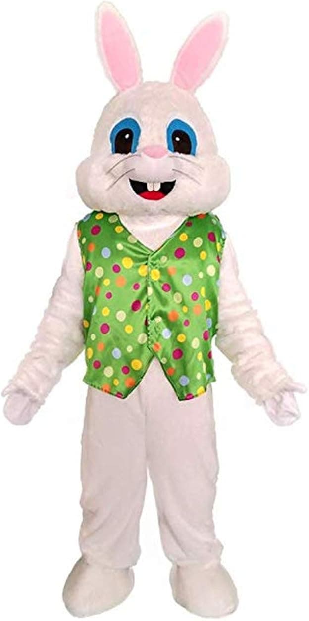 Easter Bunny Costume Rabbit Mascot Adult Size Halloween Party Dress