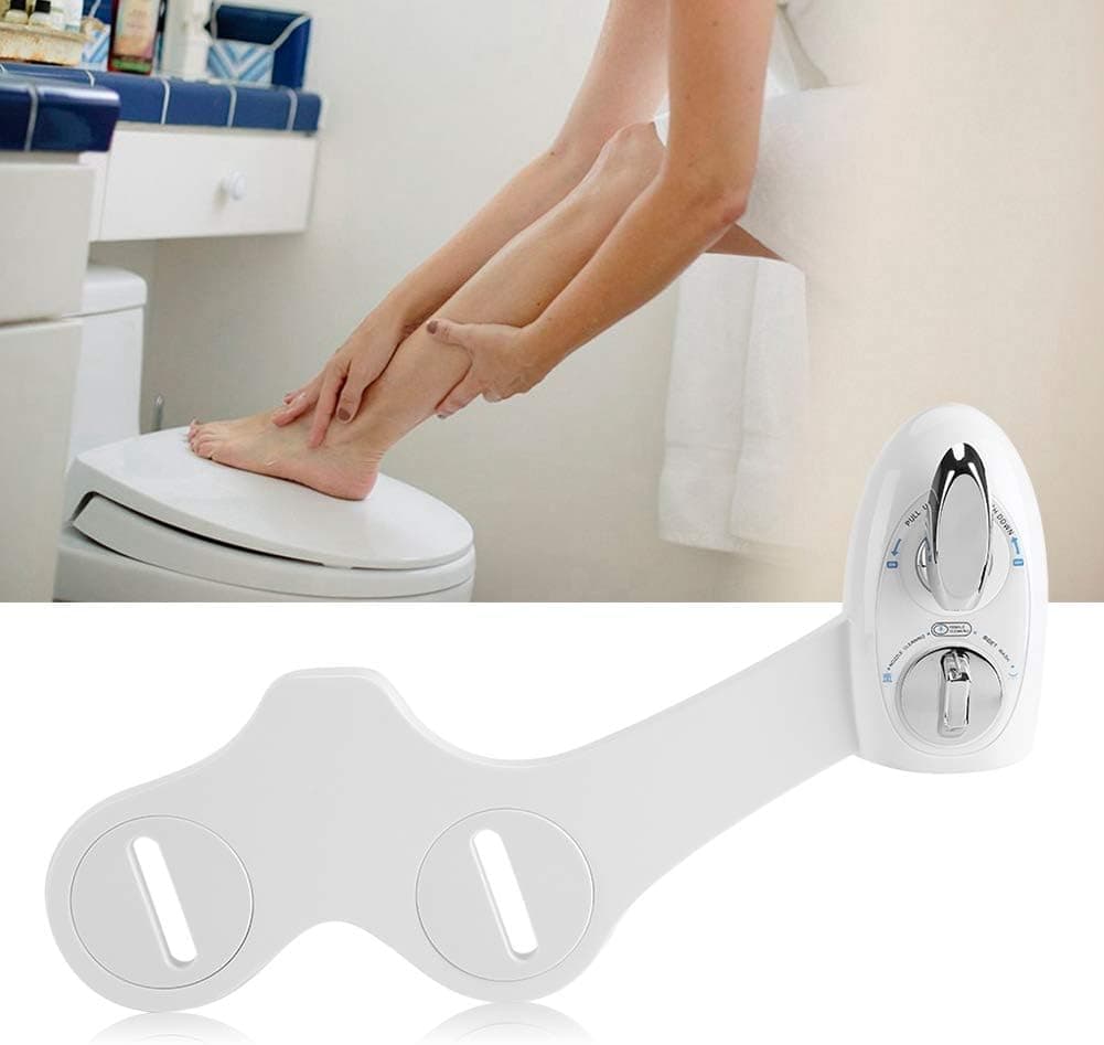 Pbzydu Non Electric Bidet, Mechanical Bidet Toilet Seat Adjutable Fresh Water Spray Attachment, for Feminine Wash, Personal Care
