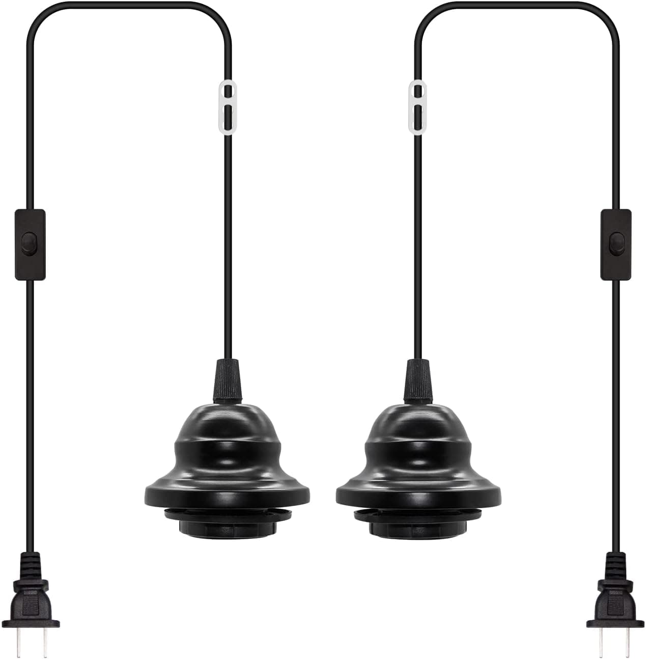 Retro Hanging Light Fixtures, Industrial Hanging Lamp Plug in Light Fixtures Pendant Lamp Lights Cord with Switch for DIY Pendant Lamp, Pendant Lighting Bulb Lamp Multilayer