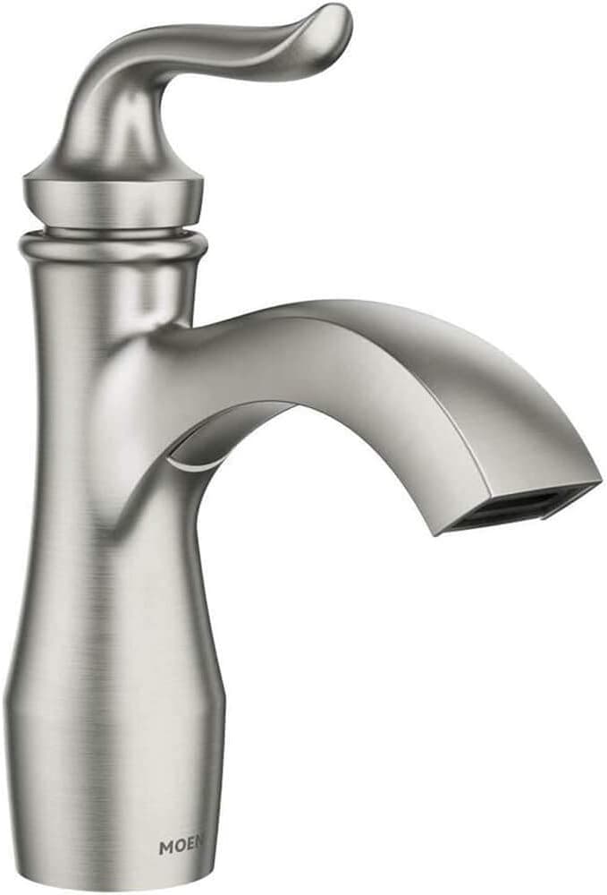 Moen Hamden Spot Resist Brushed Nickel 1-handle Single Hole/4-in Centerset Bathroom Faucet