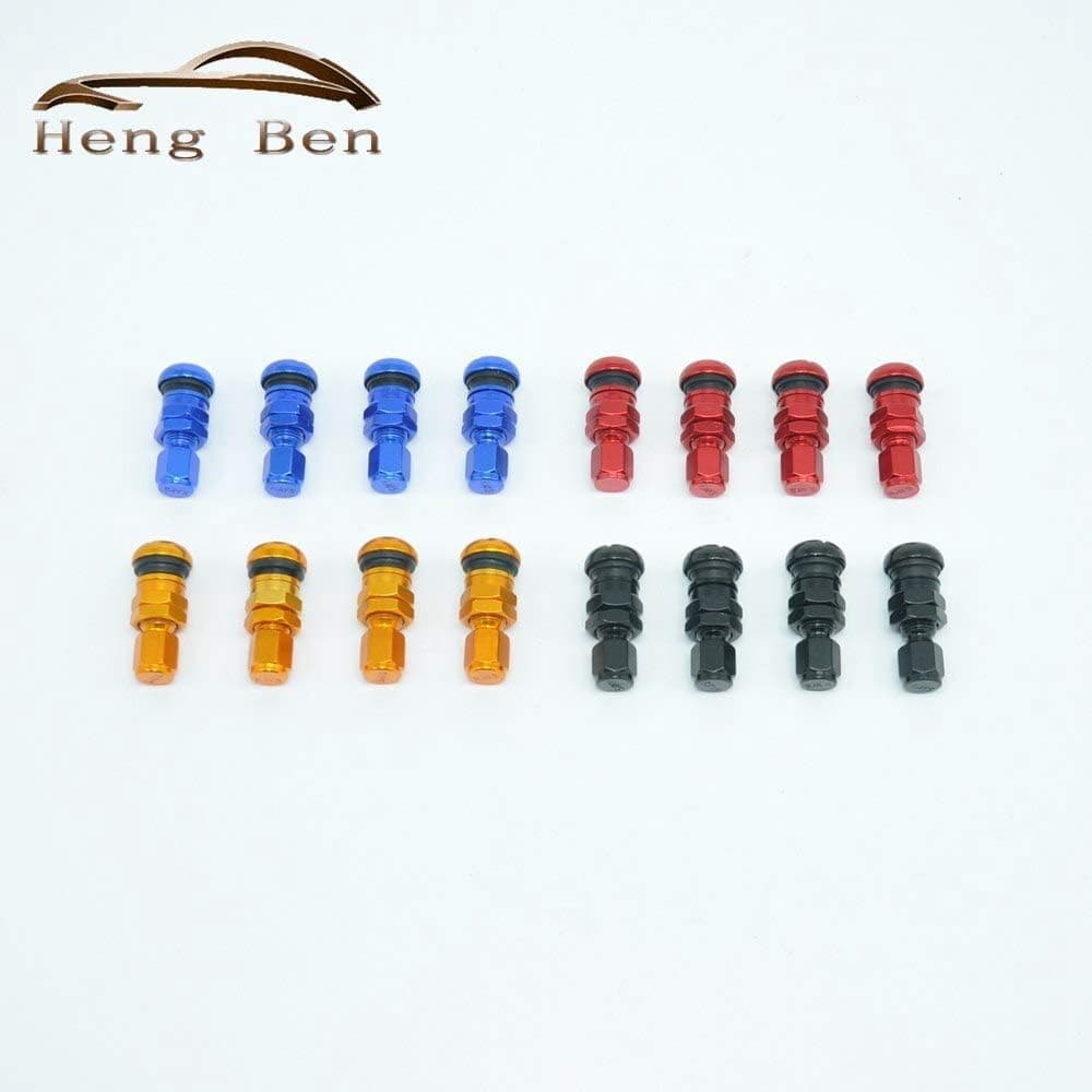 4 RAYS VOLK FORGED ALUMINUM VALVE STEM CAPS WHEELS RIMS Blue Black Gold Red Black - (Color Name: Black)