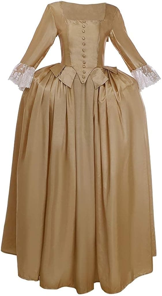 Women's Musical Hamilton Elizabeth Schuyler Angelica Peggy Cosplay Costume Dress Gown