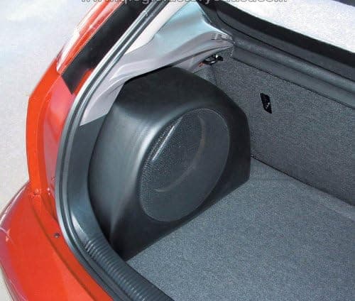 Q-Logic Customs Compatible with Ford Focus ZX3 SVT3 Unloaded 10" Subwoofer Enclosure C1-FOC110