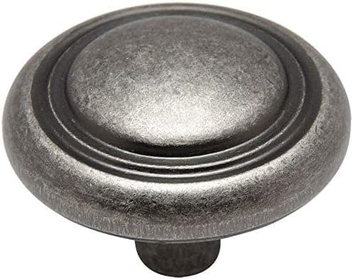 Cosmas 25 Pack 2202WN Weathered Nickel Cabinet Hardware Knob - 1-1/4" Diameter