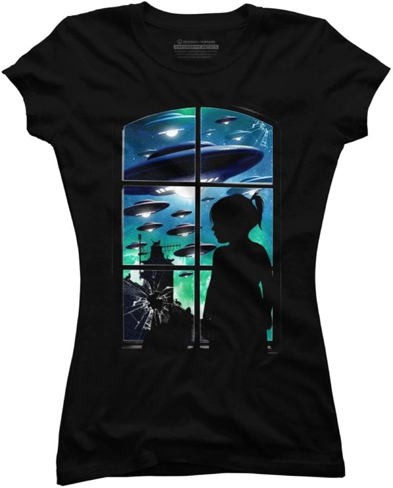 The Martians V.II Juniors' 2X-Large Black Graphic T Shirt - Design By Humans