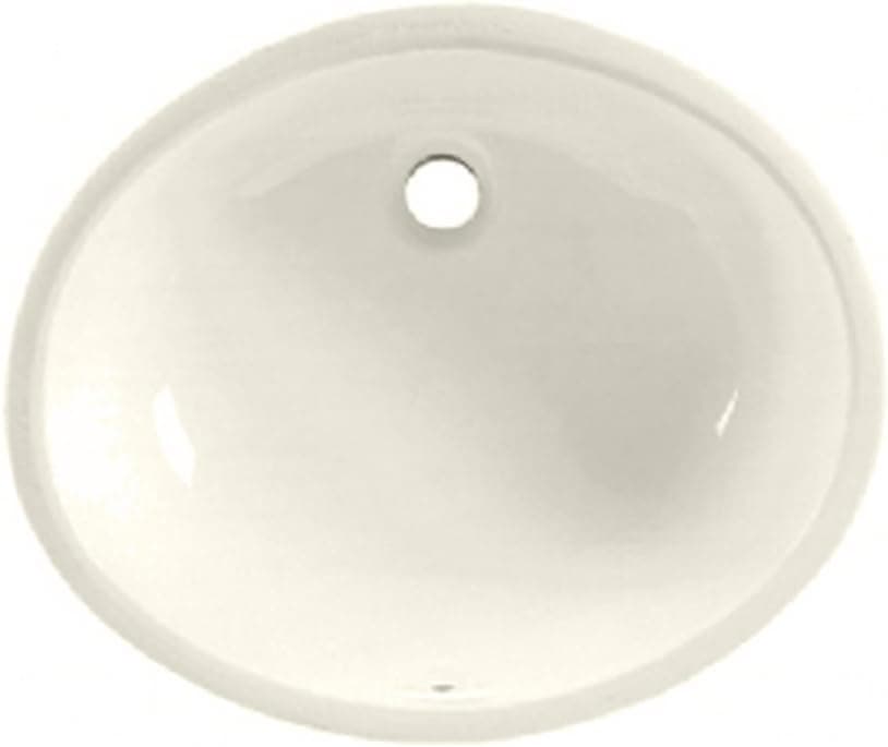 American Standard 495221.222 Ovalyn Ceramic Undermount Oval Bathroom sink, 19.25" L x 16.25" W x 7.18" H, Linen