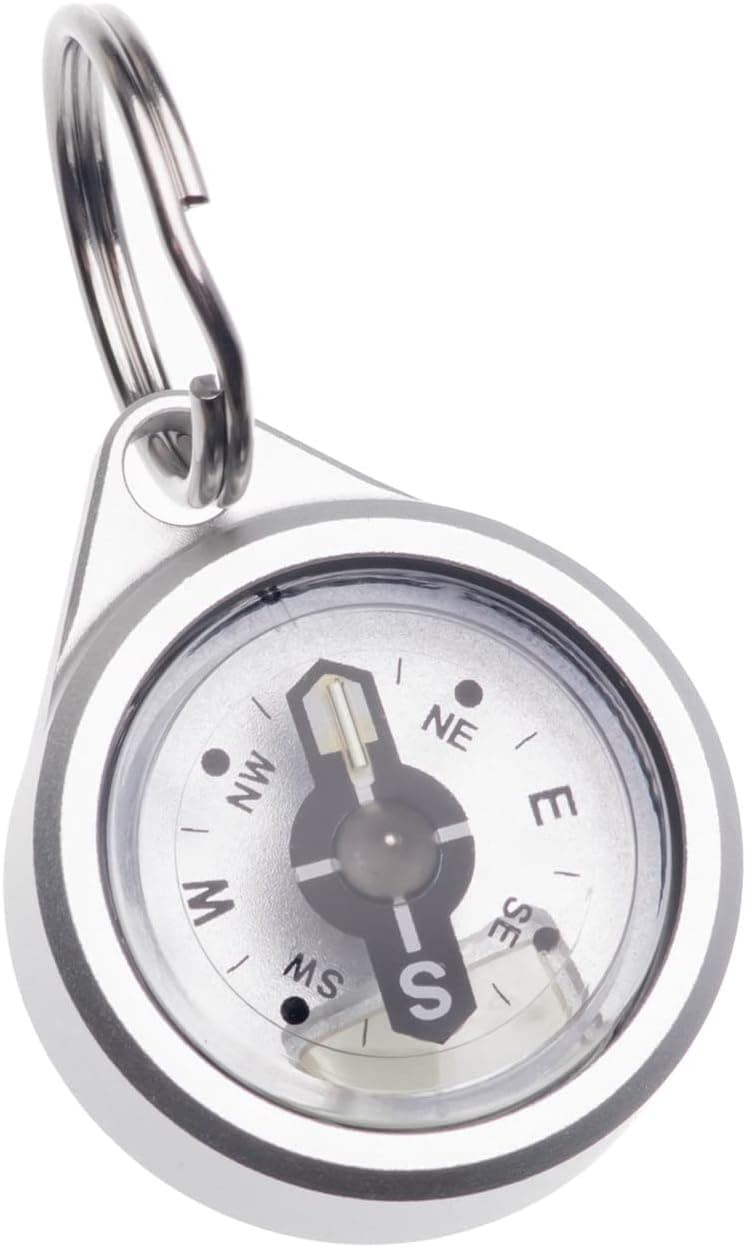 Compass for Everyday Carry (EDC), Glow in The Dark machined Aluminum housing, Survival Gear, Waterproof, for Camping, Hiking, Hunting, Fishing, and Outdoor Recreation