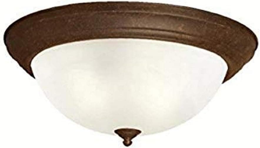 Kichler 8110TZ Flush Mount 3-Light, Tannery Bronze