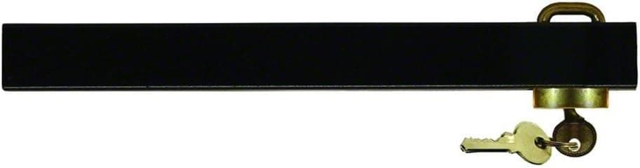 Invincible BR52612 EDC Coated Steel Outboard Motor Key Lock, Black Finish