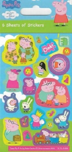 Paper Projects Peppa Pig Party Pack Stickers