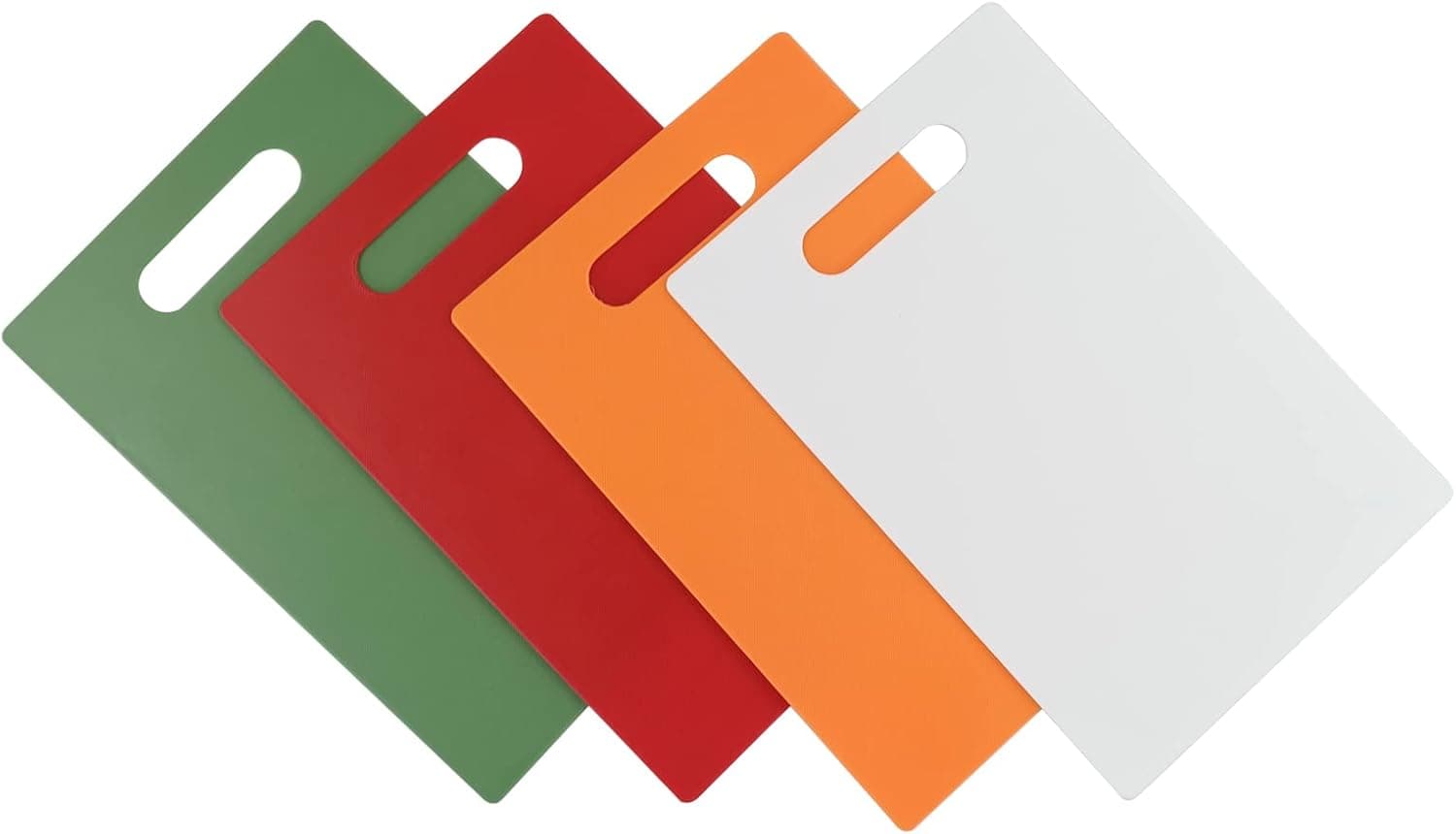 Kiddream Small Plastic Kitchen Cutting Board, Chopping Board Mat Set of 4