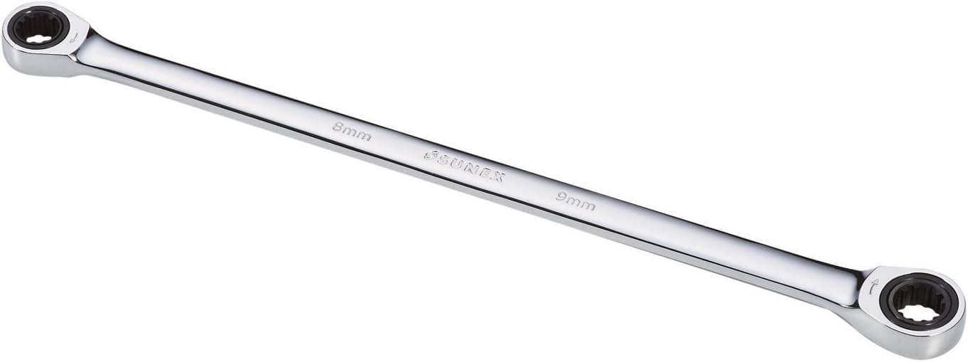 Sunex 992489M 8 x 9mm Extra Long Double Box Ratcheting Wrench