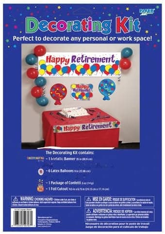 Decorating Party Kit, Happy Retirement